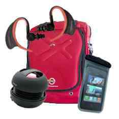 Kit Aventura Phoenix Bolsa Bandolera   Mini Altavoz Bluetooth   Auriculares Acuaticos Bolsa Protectora Smartphone